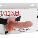 Fetish Fantasy Series - Hohler Naturdildo zum Umschnallen Hautfarben hell/Schwarz