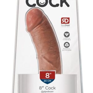 King Cock Naturdildo - Realistischer Saugfuß-Dildo Tan