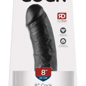 King Cock Naturdildo - Realistischer Saugfuß-Dildo Dark