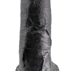 King Cock Naturdildo mit Saugfuß und Strap-on-Kompatibilität Dark