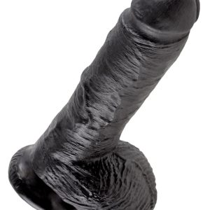 King Cock Naturdildo mit Saugfuß und Strap-on-Kompatibilität Dark