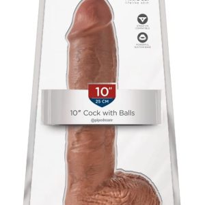 King Cock Realistischer Dildo | Mit Saugfuß | Strap-on kompatibel Tan