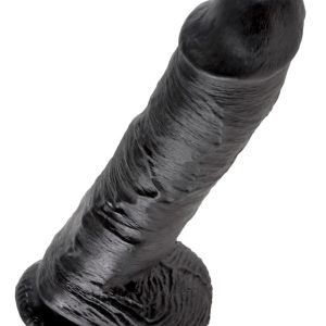 King Cock Realistischer Dildo | Mit Saugfuß | Strap-on kompatibel Dark