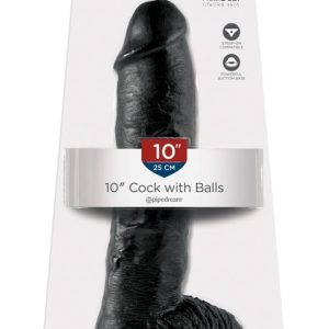 King Cock Realistischer Dildo | Mit Saugfuß | Strap-on kompatibel Dark