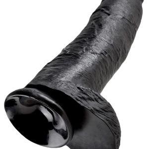 King Cock Realistischer Dildo mit Saugfuß Dark