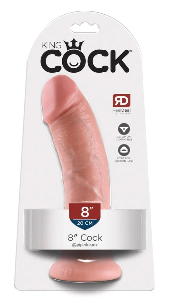 King Cock Naturdildo - Realistischer Saugfuß-Dildo Flesh