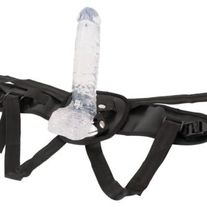 Crystal Clear Strap-on Set - Umschnallen und genießen! Transparent, Schwarz