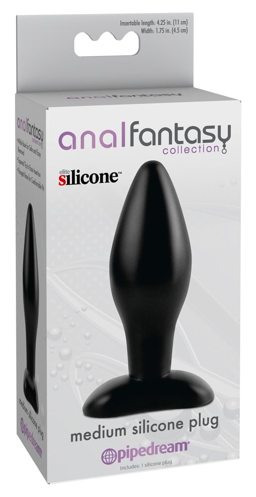 Analfantasy Collection - Schwarzer Silikonplug