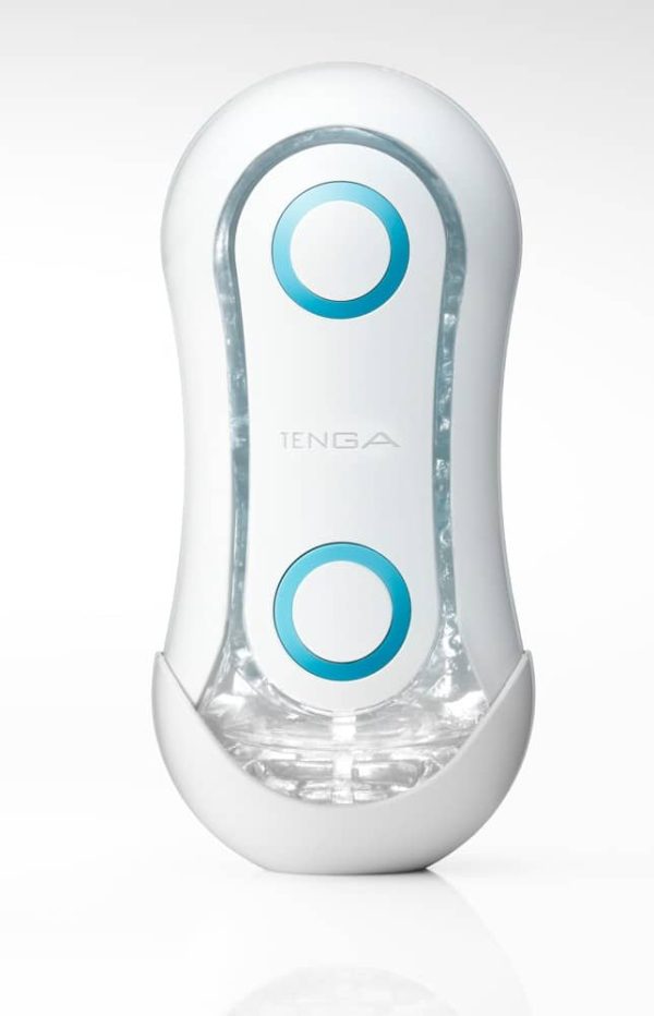 TENGA Flip Orb - Blowjob-Simulation & 2-Punkte-Stimulation Weiß/Transparent/Blau