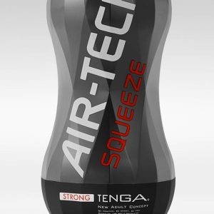 TENGA Air Tech Squeeze Strong - Masturbator mit extra Saugeffekten Schwarz/Weiß