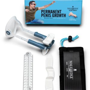 MaleEdge Basic - Penis-Expander für dauerhafte Vergrößerung Weiß/Blau