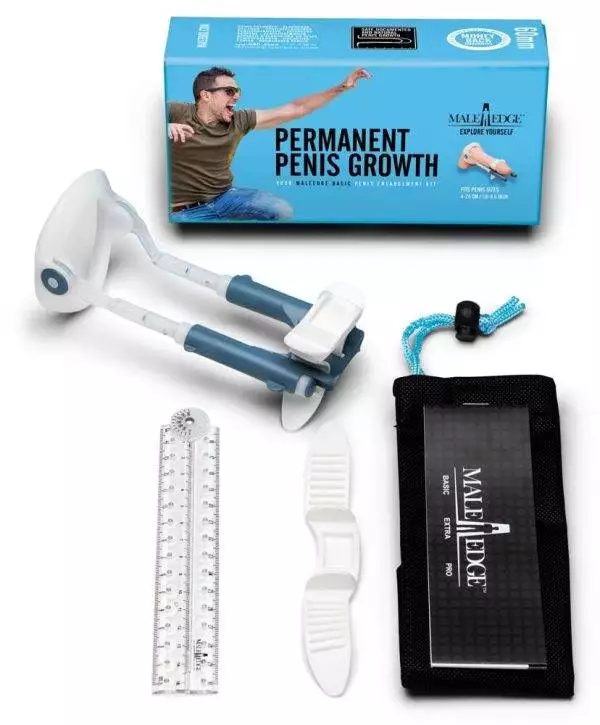 MaleEdge Basic - Penis-Expander für dauerhafte Vergrößerung Weiß/Blau MaleEdge Basic - Penis-Expander für dauerhafte Vergrößerung Weiß/Blau