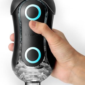 TENGA Flip Orb - Intensiver Masturbator mit Vakuum Schwarz/Blau/Transparent