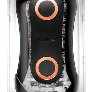 TENGA Flip Orb - Intensiver Masturbator mit Vakuum Schwarz/Orange/Transparent