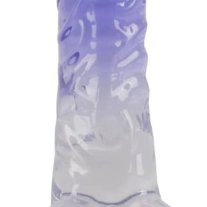 Crystal Naturdildo mit Saugfuß - Für intensive Stimulation Transparent/Lila