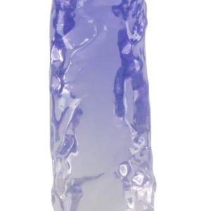 Crystal Naturdildo mit Saugfuß - 22,5 cm Transparent/Lila