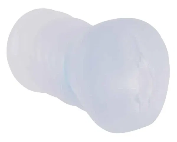 Stroker Transparenter Masturbator mit Cockring Transparent/Blau Stroker Transparenter Masturbator mit Cockring Transparent/Blau