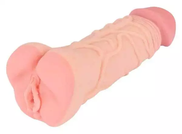 Nature Skin 2in1 Extension+Mas - Masturbator & Penis-Sleeve Nature Skin 2in1 Extension+Mas - Masturbator & Penis-Sleeve
