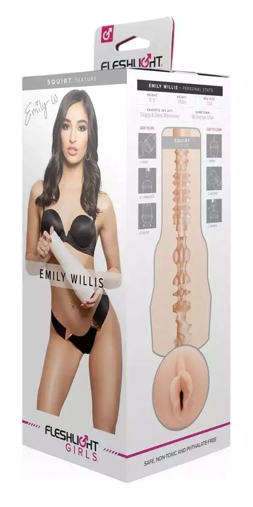 05382800000_verp Emily Willis Squirt - Fleshlight Masturbator mit Vagina-Öffnung