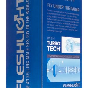 Fleshlight Flight Commander - Masturbator mit doppeltem Sauggefühl Blau/Transparent