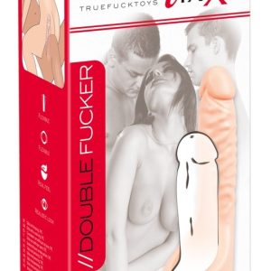 Realistixxx Double Fucker - Penis-/Hodenring mit Naturdildo