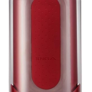 TENGA Flip 0 Red Warmer - Aufklappbarer Masturbator mit Heizstab Rot/Transparent