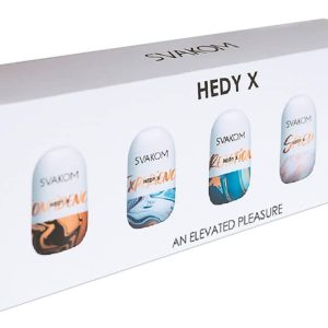 SVAKOM Hedy X-5 Masturbator Set - Mehrfach nutzbar, praktische Dose, verschiedene Stimulationsstrukturen