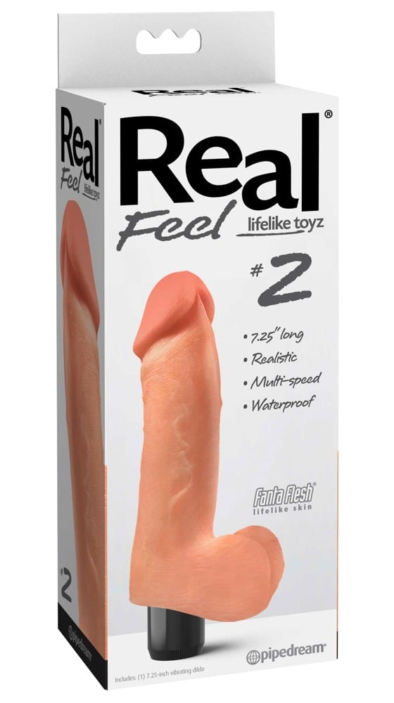 Real Feel Naturvibrator mit Multispeed-Vibration, wasserdicht (19 cm)