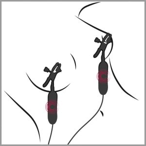 Fetish Fantasy Series - Vibrating Nipple Clamps, individuell einstellbar, 10 Vibrationsmodi