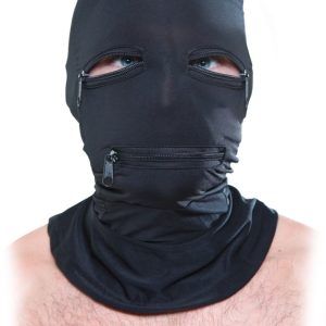 Fetish Fantasy Series Zipper Face Hood - Leichte Kopfmaske mit Reißverschlüssen (70 Zeichen)