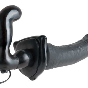 Fetish Fantasy Series Doppelter Vibrations-Strap-on Dark