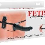 Fetish Fantasy Series Doppelter Vibrations-Strap-on Dark