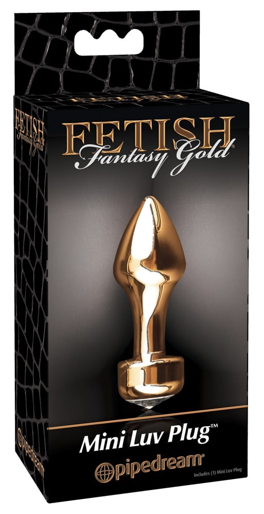 Fetish Fantasy Gold - Goldener Analplug mit Schmuckstein