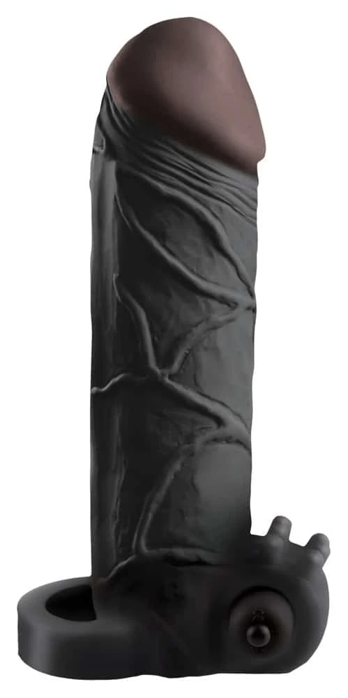 Fantasy X-TENSIONS - Penisverlängerung mit Vibration Hautfarben dunkel/Schwarz Fantasy X-TENSIONS - Penisverlängerung mit Vibration Hautfarben dunkel/Schwarz