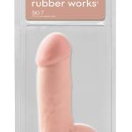 Basix Rubber Works Naturdildo Big 7" - Strammer Riesenlümmel Hautfarben hell