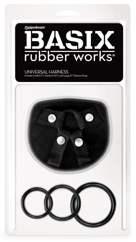 Basix Rubber Works Universal Harness - Pegging-Spaß und lesbische Spiele