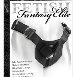 Fetish Fantasy Elite - Stabiles Universal Harness Schwarz/Silber