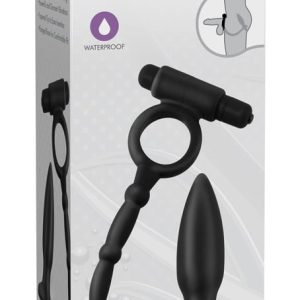 Silikon Analplug mit Vibro-Penisring - Perfekt für Einsteiger