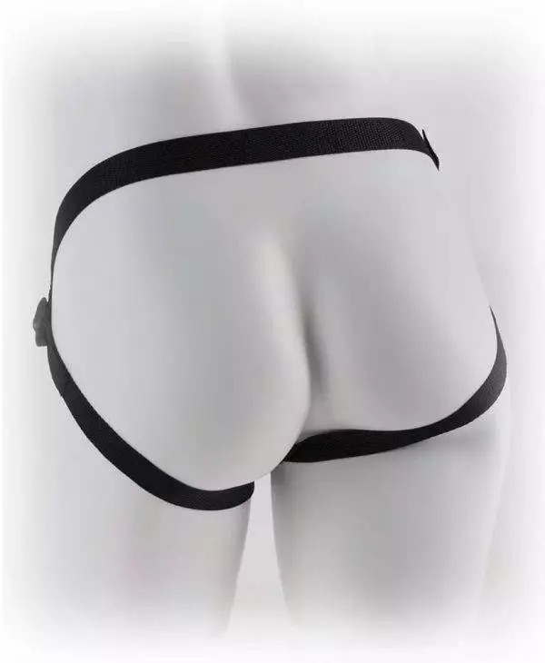 Fetish Fantasy Series Pegging Harness - Lack-Optik, Größenverstellbar, inkl. 3 Ringe