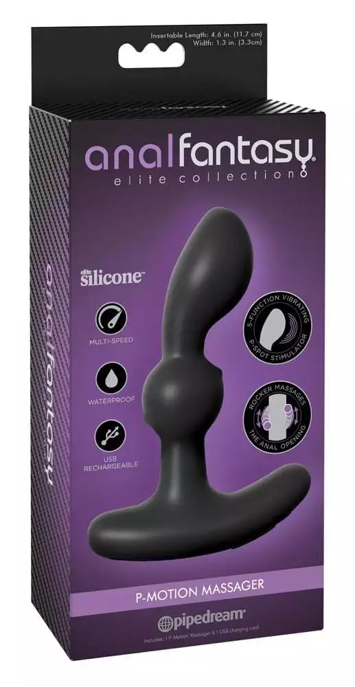 05415240000_verp Anal Fantasy Elite P-Motion Massager - Prostatavibrator mit massierenden Kugeln