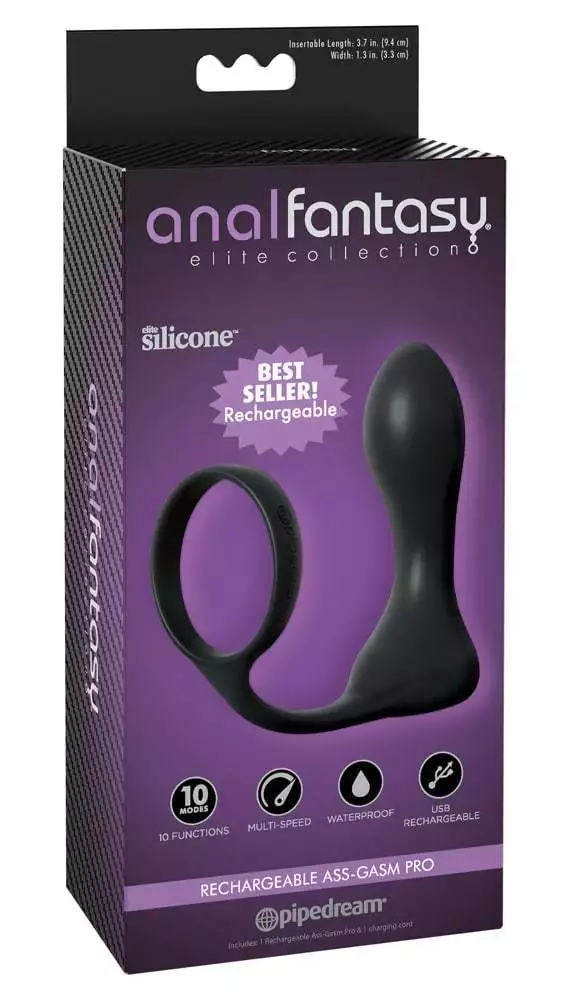 05415670000_verp Anal Fantasy Elite - Ass-Gasm Pro: Explosive Orgasmen und Prostatastimulation Schwarz/Silber