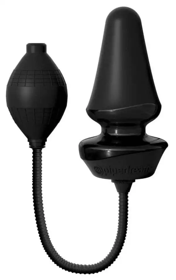 Anal Fantasy Elite Aufblasbarer Silikon Butt Plug Schwarz