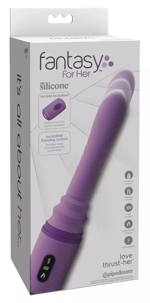 05416800000_verp Fantasy For Her Love Thrust-Her - Vibrator mit Stoß- und Heizfunktion lila, schwarz