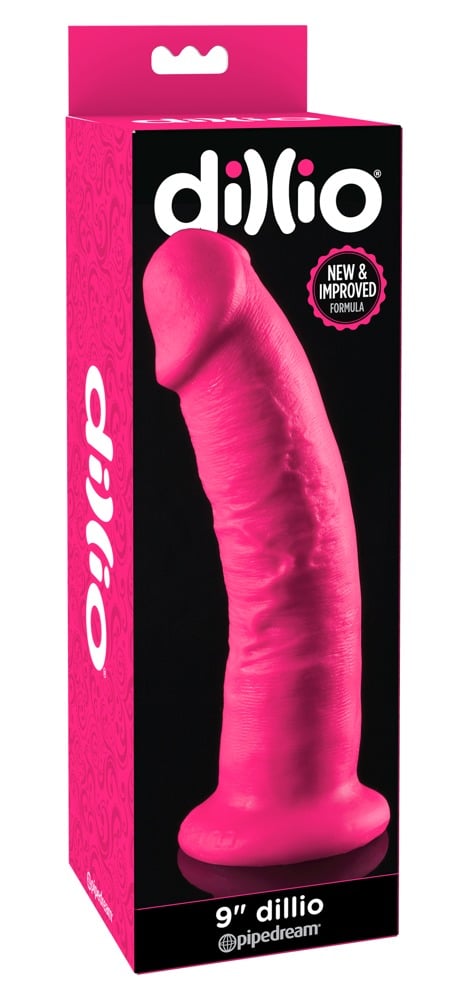 Dillio Pink Pleasure - Naturdildo mit Saugfuß (22,9 cm)