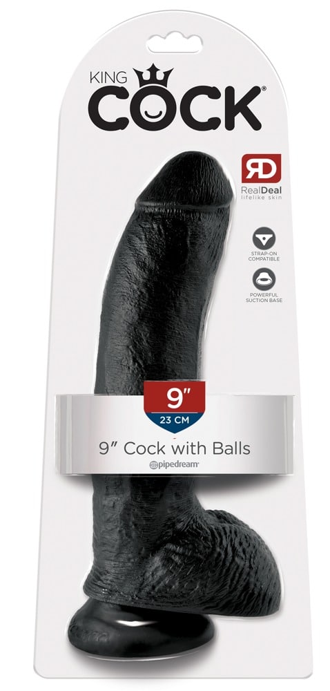 King Cock Naturdildo mit Saugfuß Dark