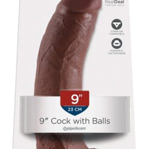 King Cock Naturdildo mit Saugfuß Brown