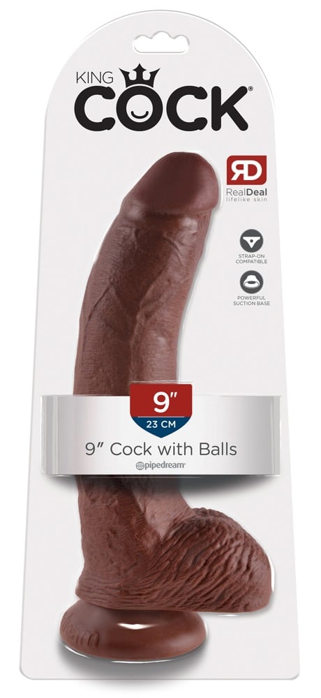 King Cock Naturdildo mit Saugfuß Brown