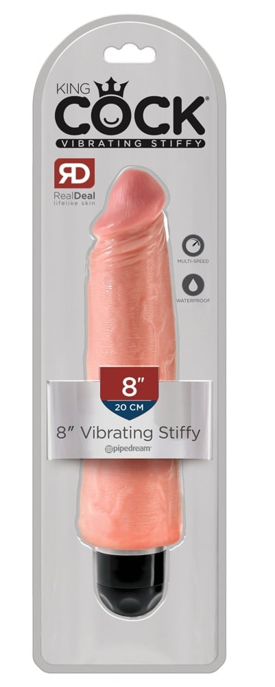 King Cock Naturvibrator - Stiffy, wasserdicht, Multispeed-Vibration Light