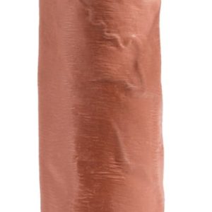 King Cock Uncut Light - Realistischer Naturdildo mit beweglicher Vorhaut Tan