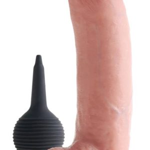 King Cock - Spritzender Dildo mit Ball Light